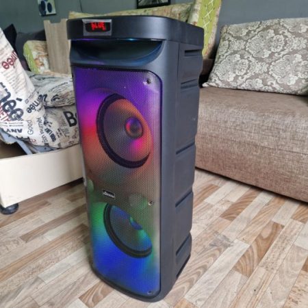 Портативная колонка Oudiobop BK-1022, 80Вт, 80см, 2 микрофона
