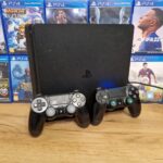 Игровая приставка Sony Playstation 4 Slim, 500 Gb + 2 геймпада + игры