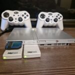 Игровая приставка Sony Playstation 2 Slim (SCPH-70004) + 2 геймпада + игры