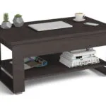 Журнальный стол-трансформер Люкс с полкой, цвет венге, 103х63х48 см